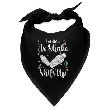 Mixer Alkohol Feiern - Bandana - Schwarz - Vorne