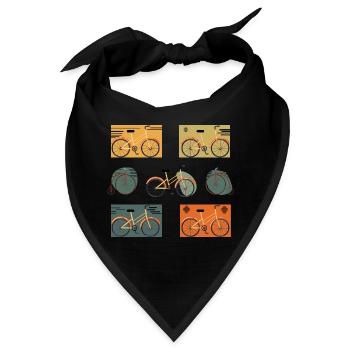 Retro Fahrrad Fahrrad - Bandana - Schwarz - Vorne
