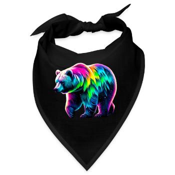 Bär - Bandana - Schwarz - Vorne