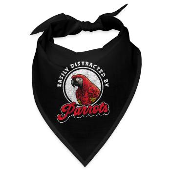 Ara Federn Tierschutz Artenvielfalt - Bandana - Schwarz - Vorne