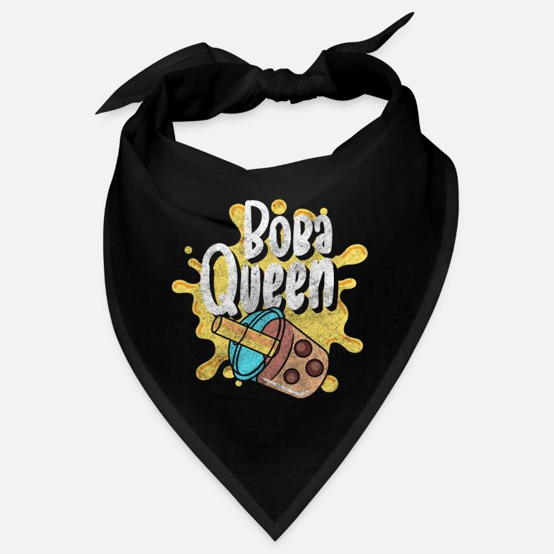 Boba Tea Tea Balls Straw Bandana