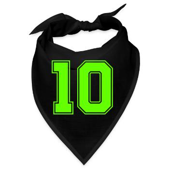10 - Bandana - Schwarz - Vorne