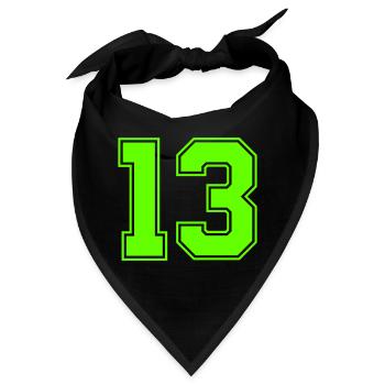 13 - Bandana - Schwarz - Vorne