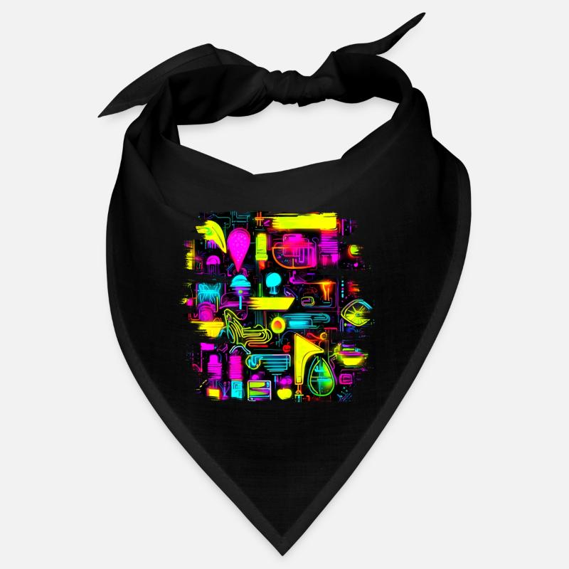 Néon Créatif Cyberglow Style Moderne Bandana