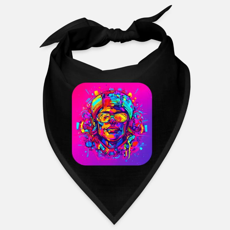Neon Splash Créatif Style UV Lumineux Bandana