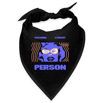 Fucking Luxury Person - Bandana - Schwarz - Vorne