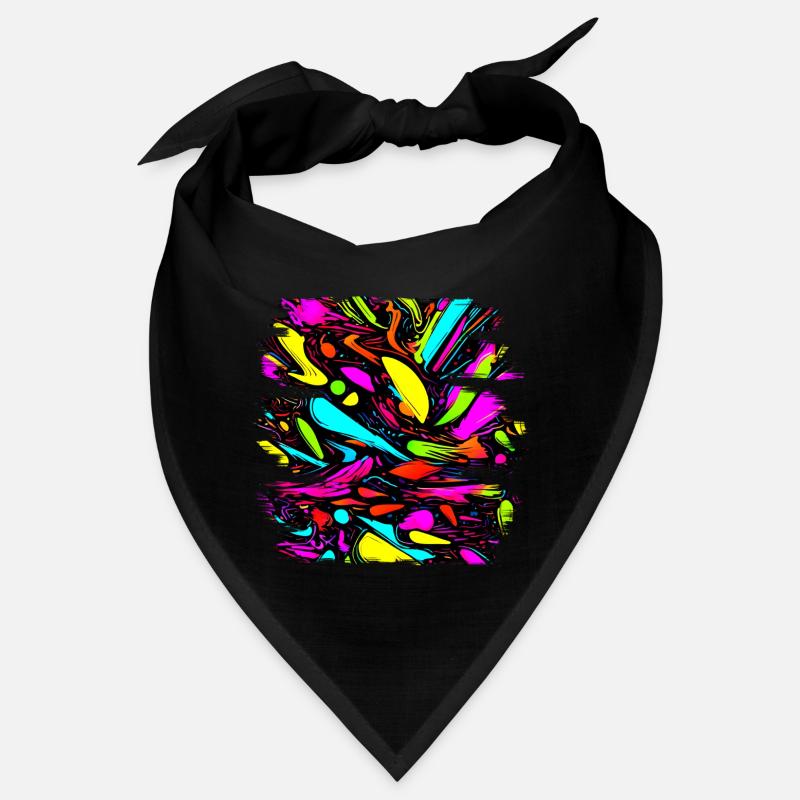 Neon Style 80s Retro Party Color Glow Bandana