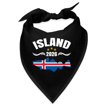 Angelurlaub Island 2026 - Bandana - Schwarz - Vorne
