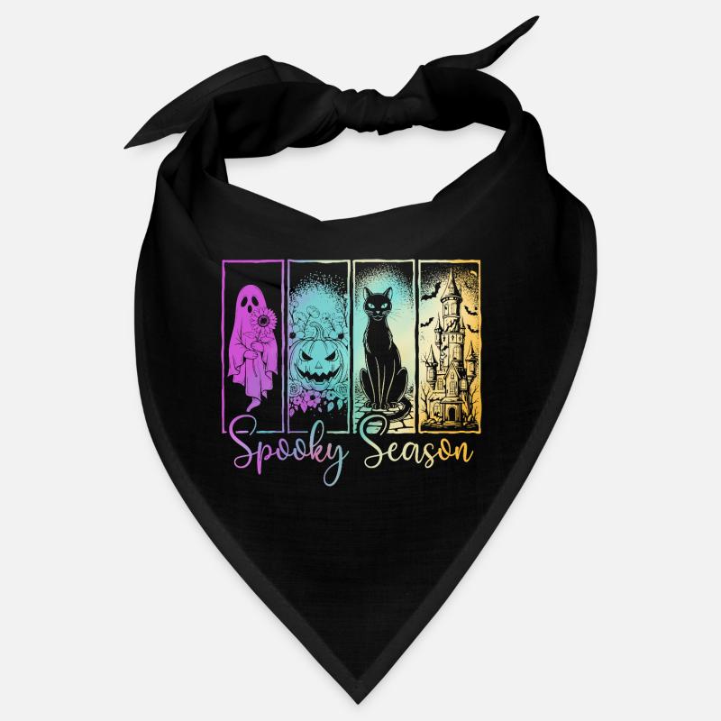 Gruselige Jahreszeit — Ghost & Pumpkin Haunted Vibes Bandana