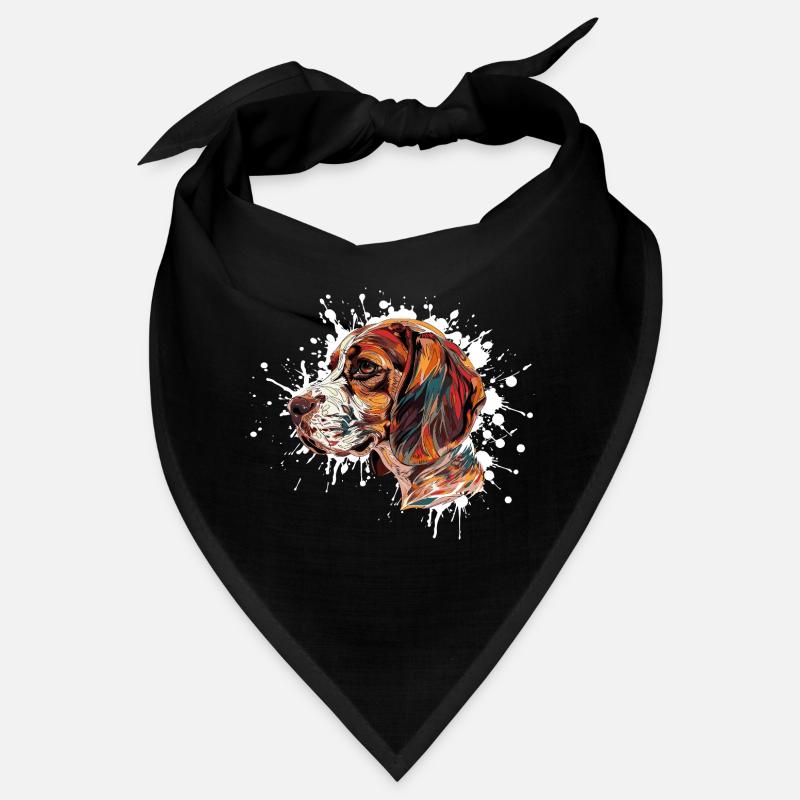 Beagle Color Explosion Bandana