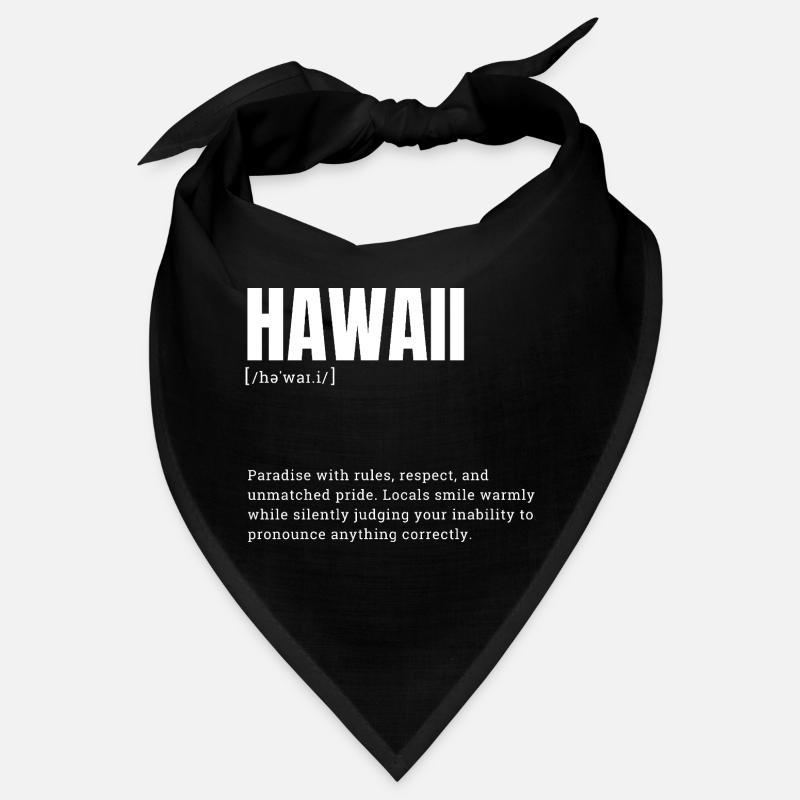 Hawaii Pride Language Bandana