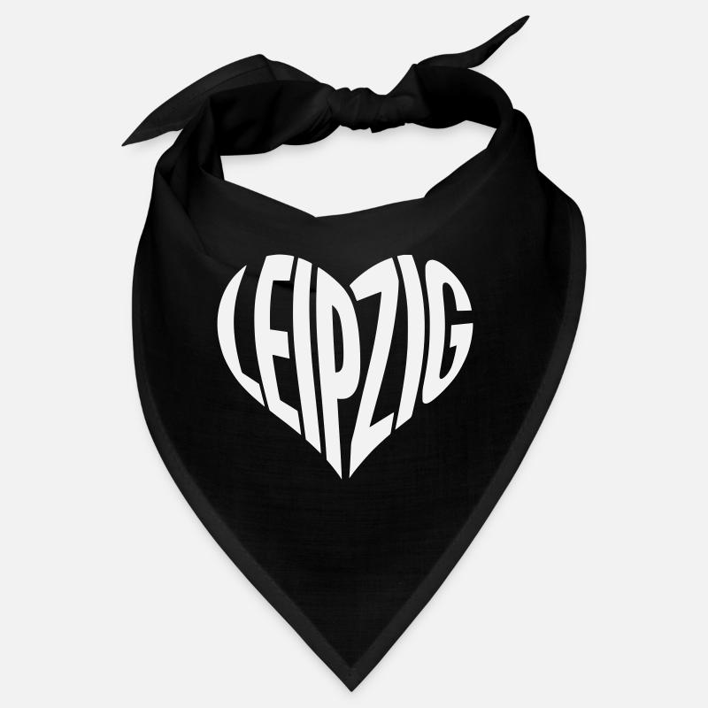 Leipzig Herz-Typo  Bandana