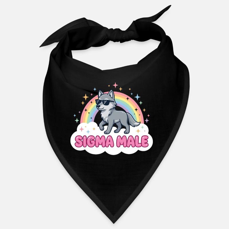 Sigma Male Wolf – Funny Meme Design Bandana