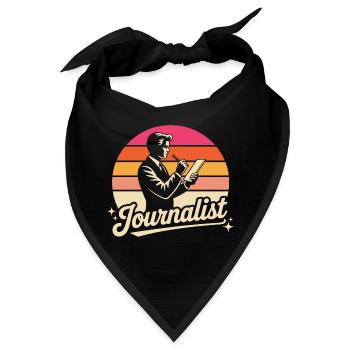 Journalist - Bandana - Schwarz - Vorne