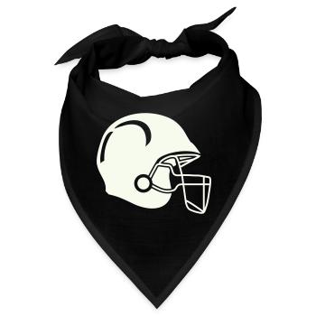 Football Footballhelm - Bandana - Schwarz - Vorne