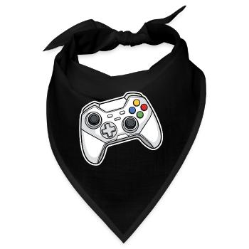 Retro-Controller Illustration - Bandana - Schwarz - Vorne