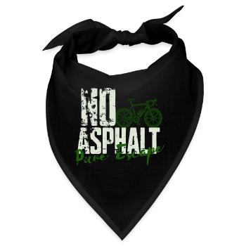 No Asphalt Pure Escape - Bandana - Schwarz - Vorne