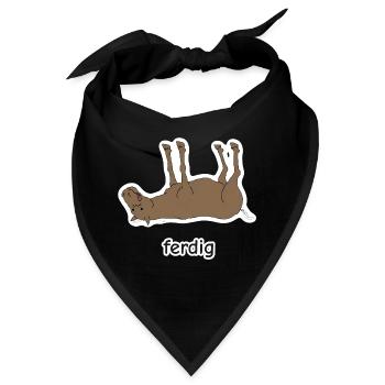 ferdig – ferd Meme - Bandana - Schwarz - Vorne