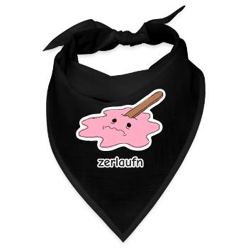 zerlaufn – Eis Meme - Bandana - Schwarz - Vorne