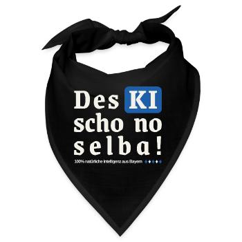 Des KI schon no selba!  Das kann ich noch selber!  - Bandana - Schwarz - Vorne