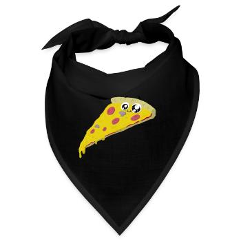 friendly Pizza - Bandana - Schwarz - Vorne