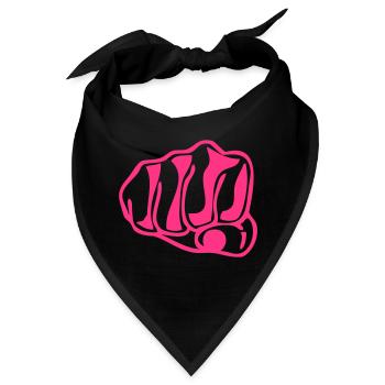 Emissionen Faust geballte Faust Close2 - Bandana - Schwarz - Vorne