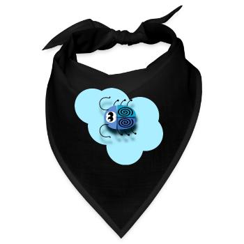 auf Wolke - Bandana - Schwarz - Vorne