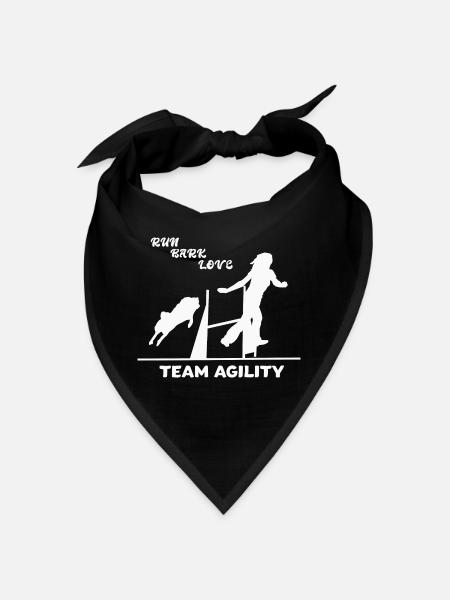 Hundesport Agility Team Hundefreund - Bandana - Schwarz