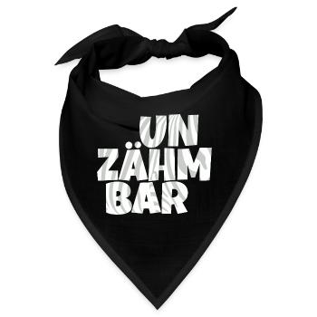 unzähmbar - Bandana - Schwarz - Vorne
