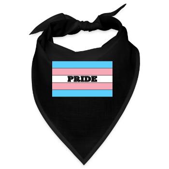 Transgender Symbol Transgender Flagge Trans farben - Bandana - Schwarz - Vorne