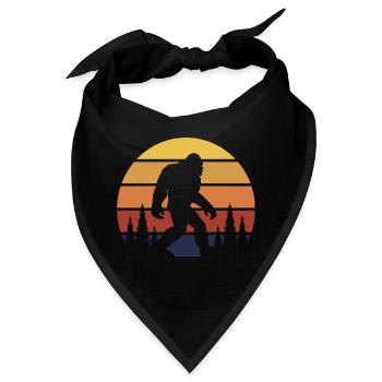 Bigfoot Sasquatch Liebhaber - Bandana - Schwarz - Vorne