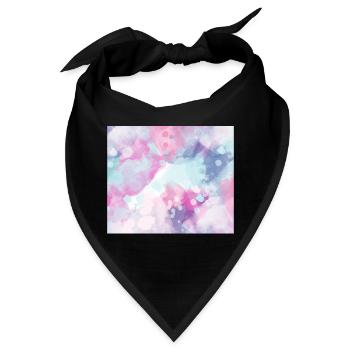 Aquarell Druck - Bandana - Schwarz - Vorne