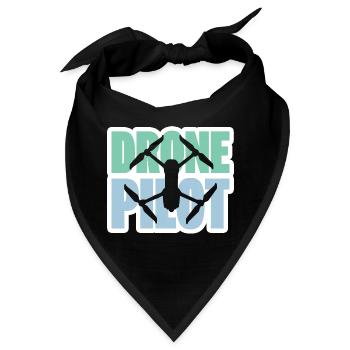 Drone Pilot Drohnen Drones Drohne Racing Geschenk - Bandana - Schwarz - Vorne