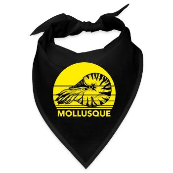 MUSCHEL - Abbildung meeresgeil - Bandana - Schwarz - Vorne