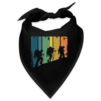 HIKING - Bandana - Schwarz - Vorne