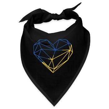 Heart UK Geo 01 - Bandana - Schwarz - Vorne
