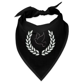 Friede - Bandana - Schwarz - Vorne