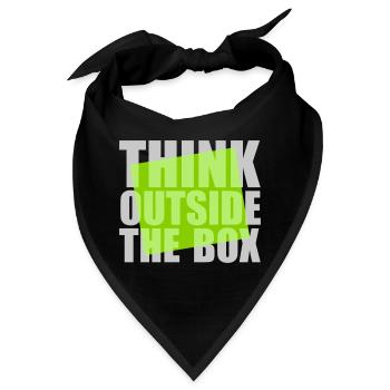 Grün Think outside - Bandana - Schwarz - Vorne