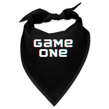 Game one - Bandana - Schwarz - Vorne
