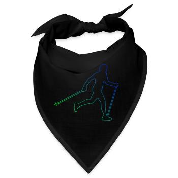 Walking Walker Nordic Walker Damen Nordic Walking - Bandana - Schwarz - Vorne