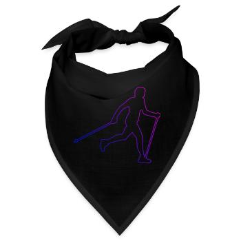 Walken Walker Nordic Walker Damen Walking - Bandana - Schwarz - Vorne