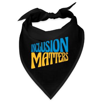 inclusion matters Logo Zitat - Bandana - Schwarz - Vorne