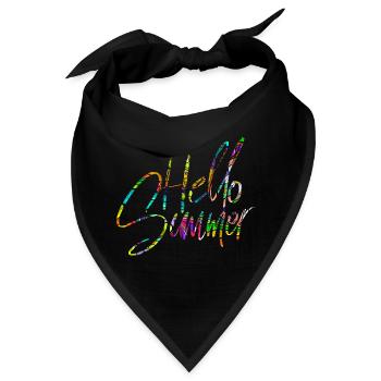 Hello Summer - Bandana - Schwarz - Vorne