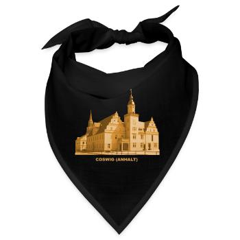 Coswig Anhalt Rathaus Sachsen-Anhalt Elbe - Bandana - Schwarz - Vorne