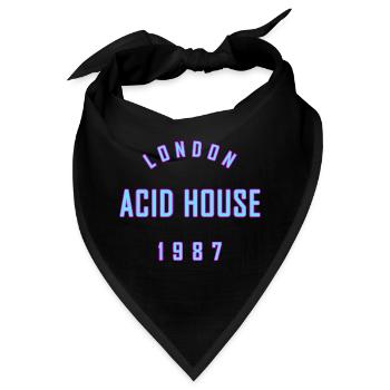 ACID HOUSE LONDON 1987 - Bandana - Schwarz - Vorne
