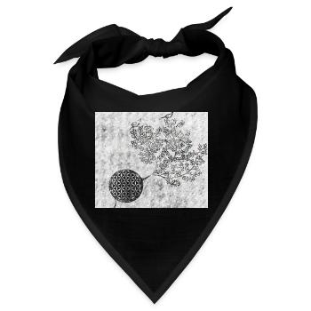 Persischer Lebensbaum Nr. 5 - Bandana - Schwarz - Vorne
