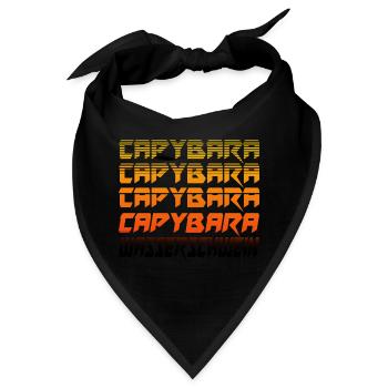 Capybara Wasserschwein - Bandana - Schwarz - Vorne