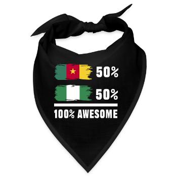 Kamerun Flagge Kamerun - Bandana - Schwarz - Vorne