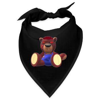 Creepy Teddy Natural - Bandana - Schwarz - Vorne
