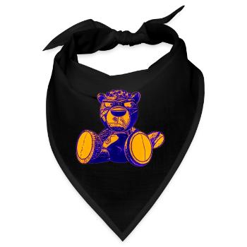 Creepy Teddy Yellow - Bandana - Schwarz - Vorne